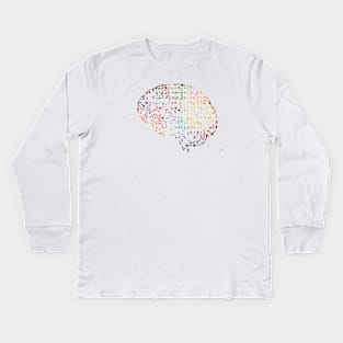 Human brain Kids Long Sleeve T-Shirt